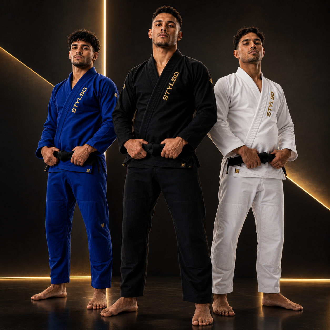 Athlete training in a BJJ gi on the mat — gi vs no gi comparison guide by Stylso