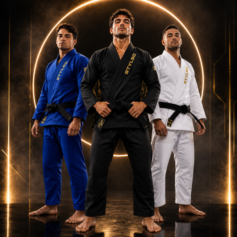 BJJ athlete in a gi working ground position — how to improve your BJJ guard
