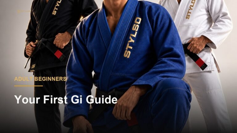 Adult BJJ beginner in a training gi on the mat — Stylso honest buyer guide