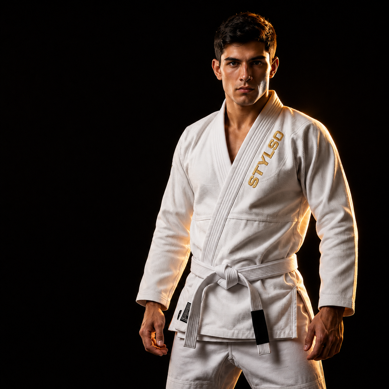 Best value BJJ gi — Stylso pearl-weave training gi on dark mat