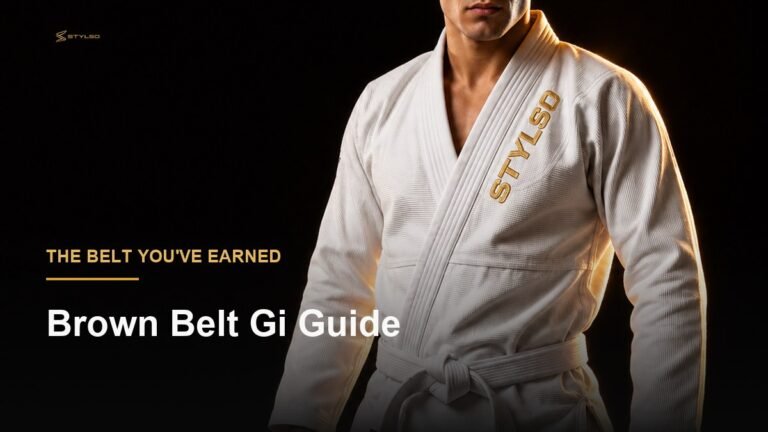 Stylso gi for brown belt BJJ — premium lightweight pearl weave